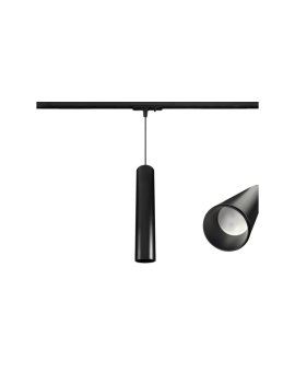 Lampa Szynowa Wisząca 30cm na GU10 Czarna Jednofazowa