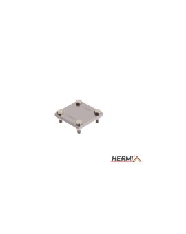 Złącze krzyżowe 4xM8 bednarka-bednarka 50mm, stal nierdzewna