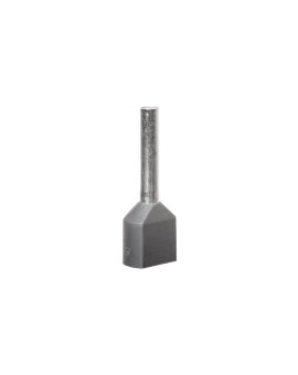 Tulejka kablowa izolacyjna podwójna 0,75mm2, AI-TWIN 2X 0,75-10 GY tulejki o długości 10mm, kolor szary 3200975 /100szt./