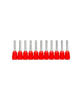 Tulejka kablowa izolacyjna 1mm2AI 1,0-8 RD-S tulejki o długości 8mm, kolor czerwony 1212523 /1000szt./