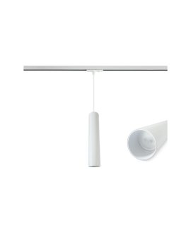 Lampa Szynowa Wisząca 30cm na GU10 Biała Jednofazowa
