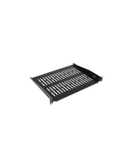 Półka stała do szafy RACK 19 1U 400mm czarna NEKU