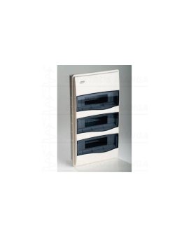 IP40 Rozdzielnica modułowa 3x12 ORO podtynkowa (drzwi transparentne) PE+N