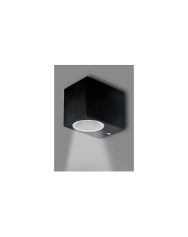 Kinkiet ogrodowy LED GU10 BOSTON kwadrat Goldlux ALUMINIUM CZARNY