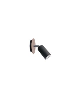 Kinkiet nowoczesny 1xGU10 EYE BLACK WOOD