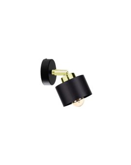 Kinkiet nowoczesny 1xE27 SIMPLY BLACK/GOLD