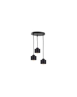 Lampa nowoczesna wisząca 3x E27 SIMPLY BLACK