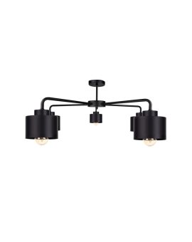 Lampa sufitowa nowoczesna 5xE27 SIMPLY BLACK