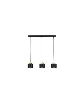 Lampa wisząca nowoczesna 3xE27 SIMPLY BLACK/GOLD