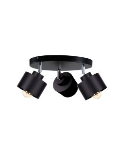 Spot nowoczesny 3x E27 SIMPLY BLACK