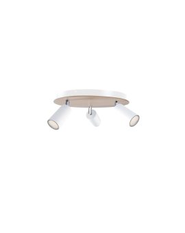 Spot nowoczesny 3x GU10 EYE WHITE WOOD