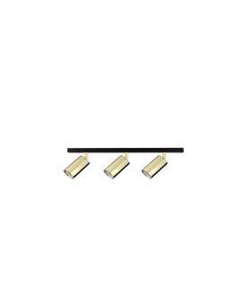 Spot nowoczesny 3xGU10 EYE BLACK GOLD