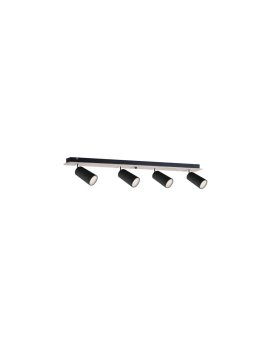 Spot nowoczesny 4xGU10 EYE BLACK WOOD