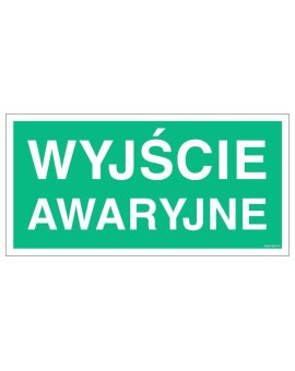 ZNAK - AC006 Wyjście awaryjne 80 x 40 cm TS - Płyta TD foto.