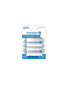 2 x akumulatorki everActive R20/D Ni-MH 10000 mAh ready to use