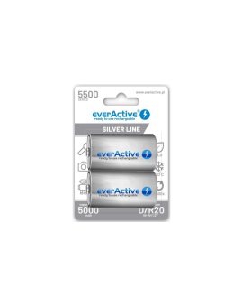 2 x akumulatorki everActive R20/D Ni-MH 5500 mAh ready to use