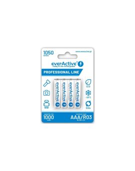 4 x akumulatorki everActive R03/AAA Ni-MH 1050 mAh ready to use