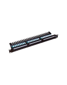 Patch panel UTP kat.5e 24 porty LSA z półką 1U/19 ALANTEC - ALANTEC