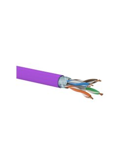 Kabel F/UTP kat.6 LSOH Dca 4x2x23AWG 500m (FIOLETOWApowłoka) 25 lat gwarancji, badanie jakości laboratorium INTERTEK (USA) ALANT