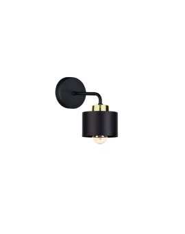 Kinkiet nowoczesny 1x E27 SIMPLY BLACK/GOLD