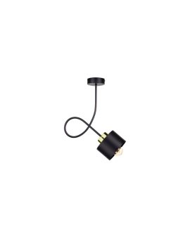 Lampa sufitowa nowoczesna 1xE27 SIMPLY BLACK/GOLD