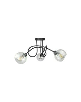 Lampa sufitowa nowoczesna 3xE27 EVIE BLACK/SILVER