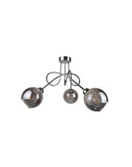 Lampa sufitowa nowoczesna 3xE27 RING SILVER