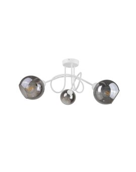 Lampa sufitowa nowoczesna 3xE27 RING WHITE