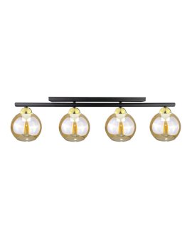 Lampa sufitowa nowoczesna 4xE27 AMARUS BLACK/GOLD