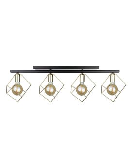 Lampa sufitowa nowoczesna 4xE27 ARNICA BLACK/GOLD