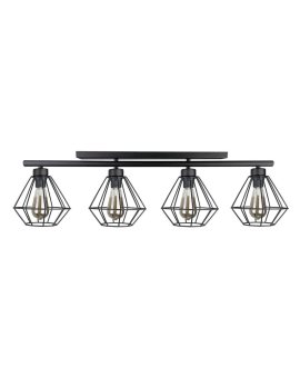 Lampa sufitowa nowoczesna 4xE27 FEBRIS BLACK