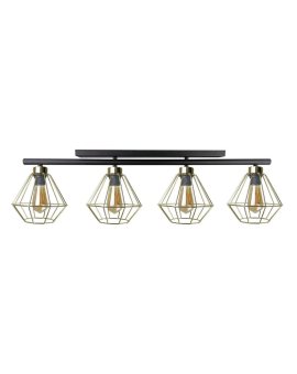 Lampa sufitowa nowoczesna 4xE27 FEBRIS BLACK/GOLD