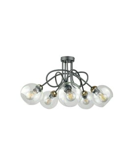 Lampa sufitowa nowoczesna 5xE27 EVIE BLACK/GOLD