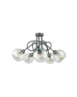 Lampa sufitowa nowoczesna 5xE27 EVIE BLACK/SILVER