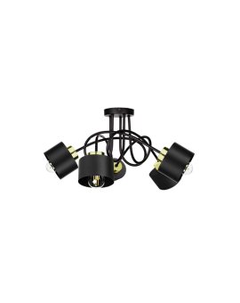 Lampa sufitowa nowoczesna 5xE27 SIMPLY BLACK/GOLD