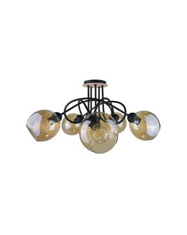 Lampa sufitowa nowoczesna 5xE27 VENUS WOOD