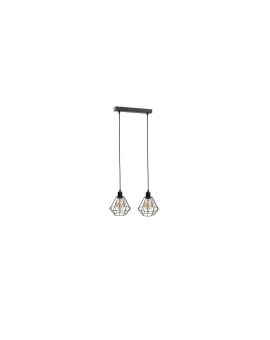 Lampa wisząca loftowa 2xE27 FOSKAL BLACK