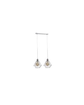 Lampa wisząca loftowa 2xE27 FOSKAL SILVER