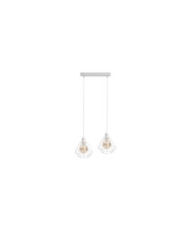 Lampa wisząca loftowa 2xE27 FOSKAL WHITE