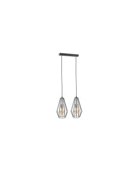 Lampa wisząca loftowa 2xE27 LEX GOLD