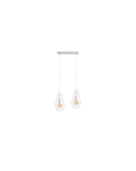 Lampa wisząca loftowa 2xE27 LEX WHITE