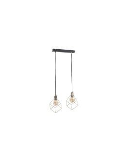 Lampa wisząca loftowa 2xE27 TAHO GOLD
