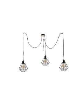 Lampa wisząca loftowa 3 xE27 ATWOOD