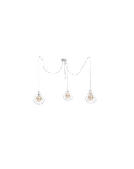Lampa wisząca loftowa 3 xE27 FOSKAL WHITE