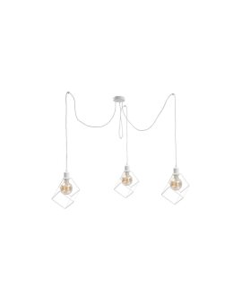 Lampa wisząca loftowa 3 xE27 RUBEN WHITE