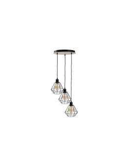 Lampa wisząca loftowa 3x E27 ATWOOD