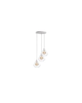 Lampa wisząca loftowa 3x E27 FOSKAL WHITE