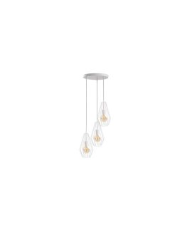 Lampa wisząca loftowa 3x E27 LEX WHITE