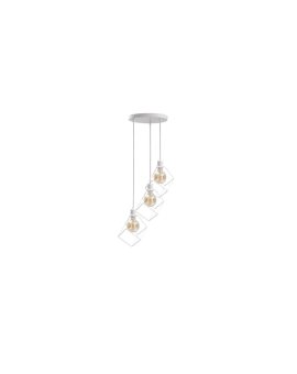 Lampa wisząca loftowa 3x E27 RUBEN WHITE