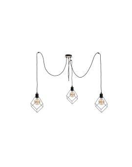 Lampa wisząca loftowa 3x E27 RUBEN WOOD